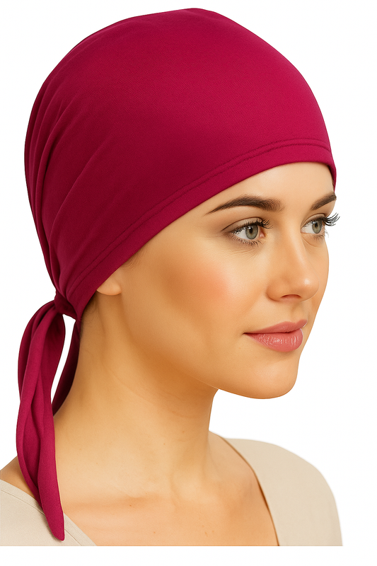 Dark Pink Hijab Cap