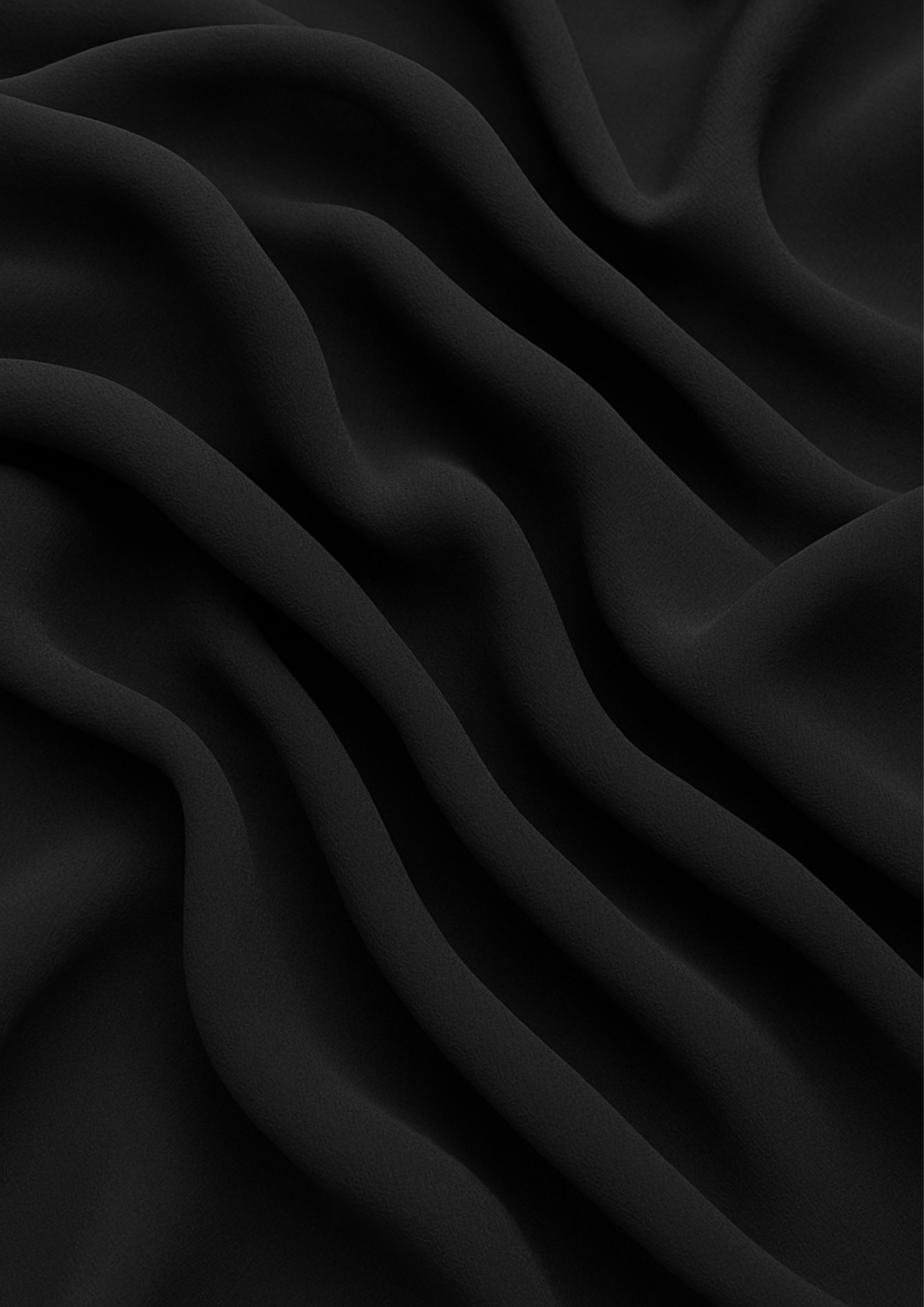 Close-up of black fabric  georgette