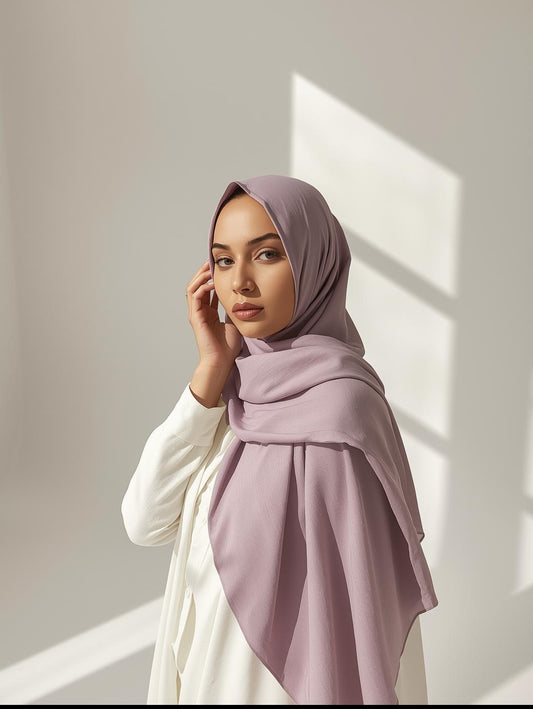 Dusty Purple Georgette Hijab