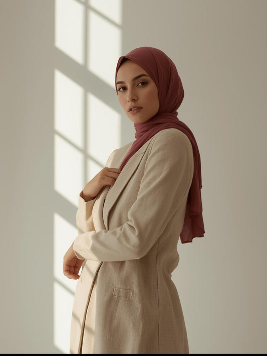 Rosewood Georgette Hijab